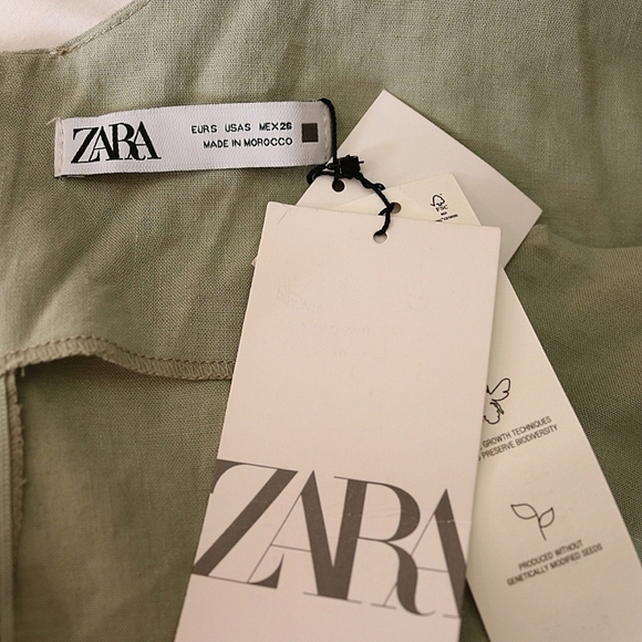 Beautiful Zara Midi dress in Sage Green, Perfect Spring Dress, Small - Picture 8 of 8